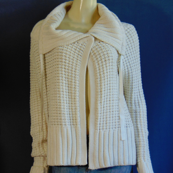 Theory Sweaters - Theory Chunky Ivory Cardigan L